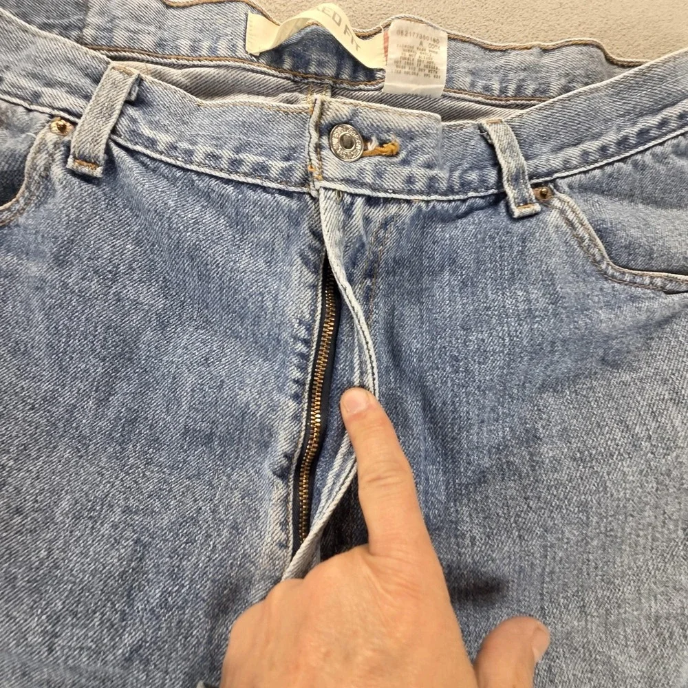 Levis‎ 550 Jeans Mens Blue Relaxed Light Wash Zip Fly Fits 38x30